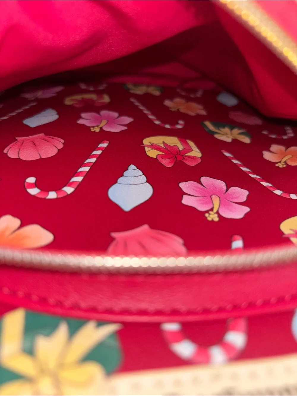 Disney Lilo & Stitch Holiday Kids Mini Backpack - Red/Cream